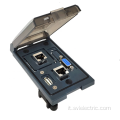 Combinazione di prese multi pannello RJ45 Jack e D-SUB